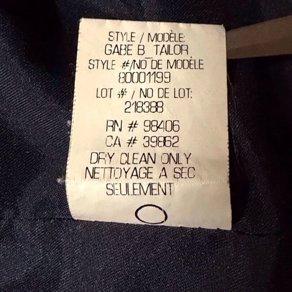 Theory Gabe B Tailor Stretch Wool Blazer Size 2 Dark Gray Single Button EUC